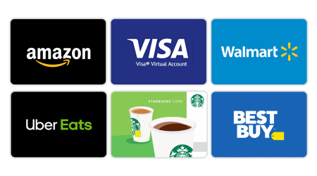 appyReward - Gift Cards - Prepaid Cards - Tango Card - with